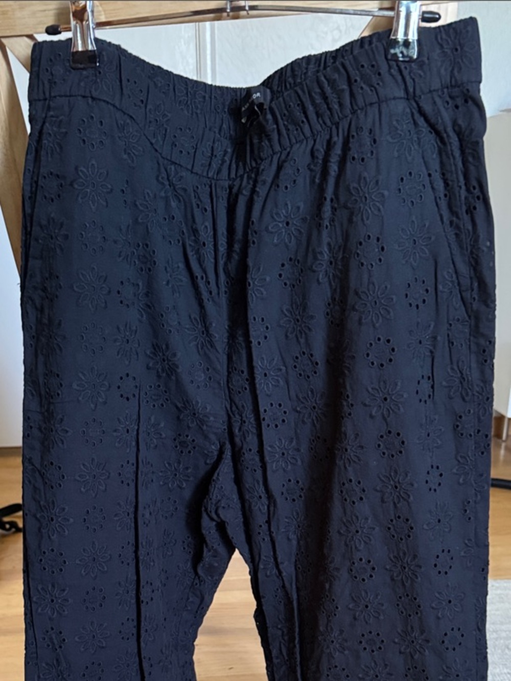 Black Eyelet Women’s Pants